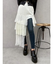 ミックスドッキングアシンメトリースカート