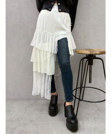 ミックスドッキングアシンメトリースカート