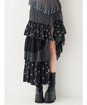 ミックスドッキングアシンメトリースカート