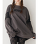 レースEmbroideryスウェットトップス