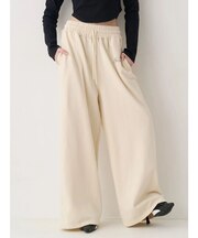 パウダースウェットワイドパンツ【セットアップ着用可能】