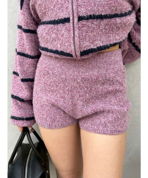 コンパクトニットショートパンツ【セットアップ着用可能】