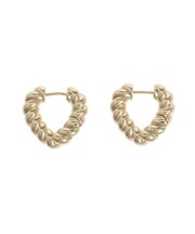 WAVE HEART MOTIF ピアス