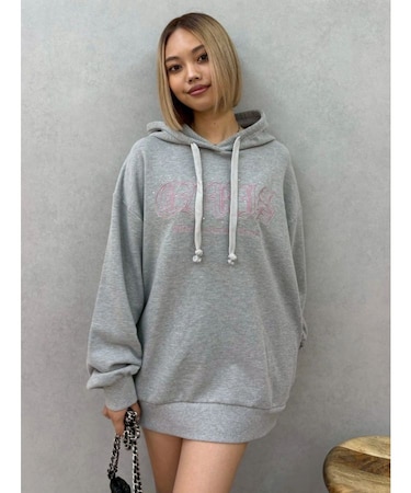 EVRISロゴオーバーサイズフーディー