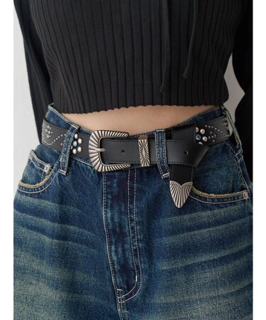 オリジナルスタッズバックルベルト