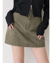 ツイルタイトミニスカート