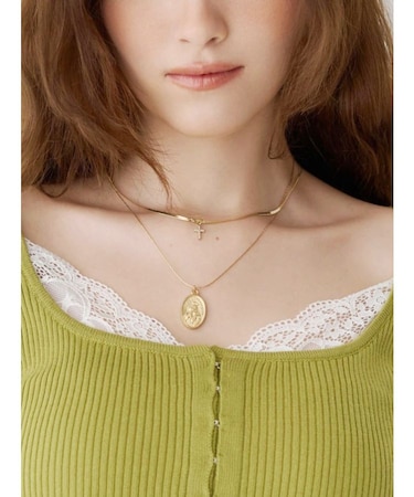 COIN CHARM MOTIF 2連 ネックレス