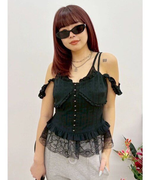 フリルドッキングトップス