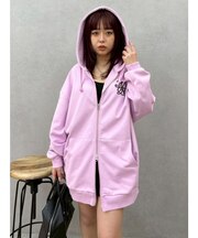 Lovingグラフィックジップパーカー