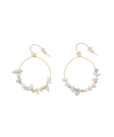 STONE HOOP ピアス