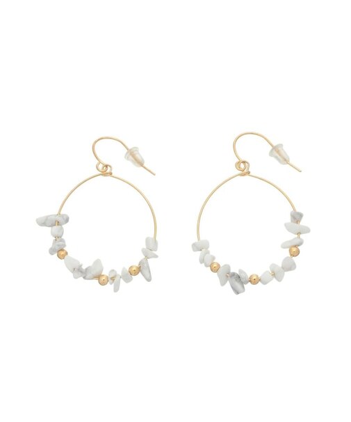 STONE HOOP ピアス