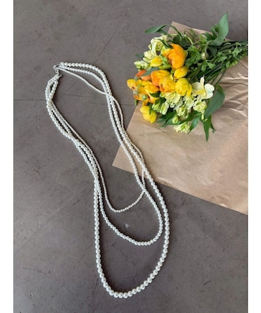 LONG PEARL CHAIN 3連 ネックレス