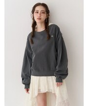 ピグメントダメージスウェットトップス