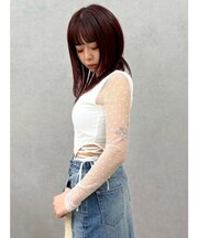 レースアップボディースーツ