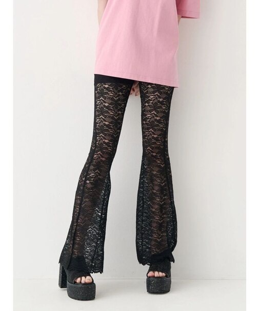 レースフレアパンツ