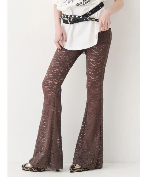 レースフレアパンツ