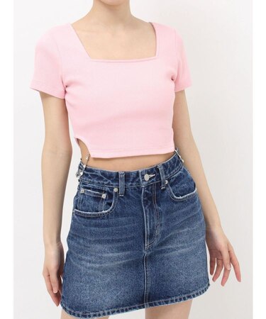 サイドビジューチェーントップス