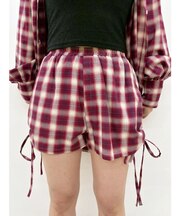 チェックショートパンツ【セットアップ着用可能】