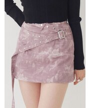 ダブルベルトミニスカート