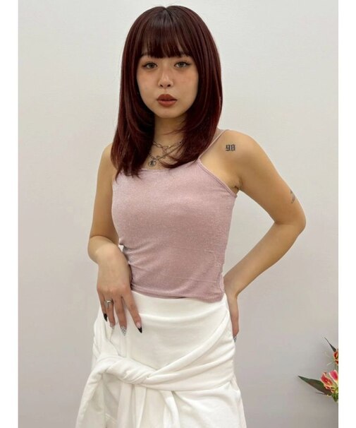 ラメクロップドキャミソール