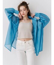 シアーオーバーサイズシャツ