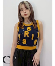ジャガードサマーニットタンク