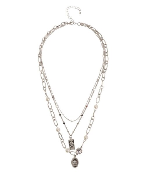 COIN MOTIF PEARL 3連ネックレス