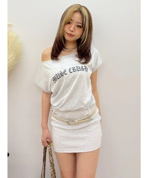 ワンショルダーTEEワンピース