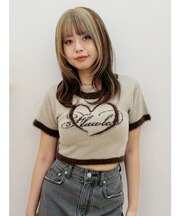 シャギーロゴニットトップス
