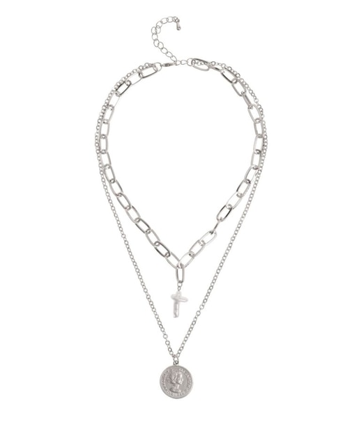 PEARL CROSS MOTIF ネックレス