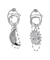 SUNNY BALL CHAIN ピアス