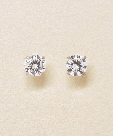 [ セカンドピアス] Ptキュービックピアス( 大)