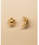[ セカンドピアス] K18月星ピアス