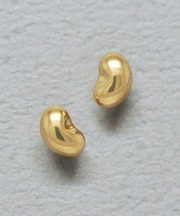 [ セカンドピアス] K18ビーンズピアス