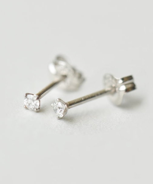 [ セカンドピアス] Ptダイヤモンドピアス0. 08ct