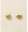 [ セカンドピアス] K18イエローゴールドネコサカナピアス