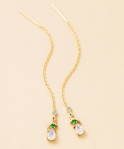 [ 誕生花ジュエリー] 1月スノードロップピアス