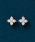 プラチナダイヤモンドフラワーピアス