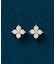 プラチナダイヤモンドフラワーピアス
