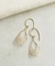K18/K10 オープンワークドロップピアス