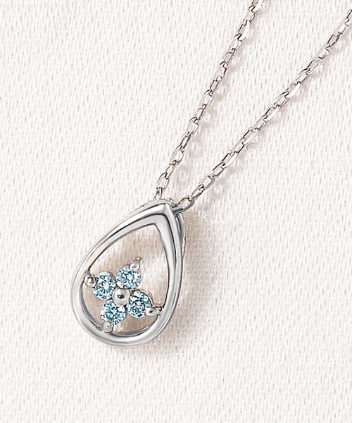 TAKE-UP K18WG ルミエールミニ アイスブルーダイヤ ネックレス