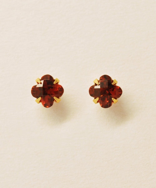 セカンドピアス] K18タイガーアイピアス｜テイクアップの通販｜&mall