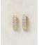 K18ダイヤモンド　レクタングルピアス