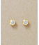 [ セカンドピアス] K18ダイヤモンドピアス0. 16ct( YG)