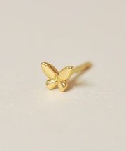 [ セカンドピアス] K18蝶ハーフピアス
