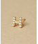 K18/10ダイヤモンド　ハーフピアス　イニシャル『H』( YG)