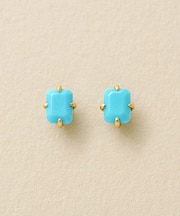 [ セカンドピアス] K18トルコ石ピアス