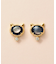 K18・K10 ブラックシェル ネコワンポイントピアス
