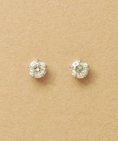 [ セカンドピアス] Pt ダイヤモンドピアス0. 26ct