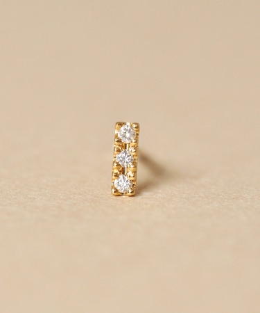 【 Solo Pierce】[ セカンドピアス] K18 ダイヤモンドハーフピアス